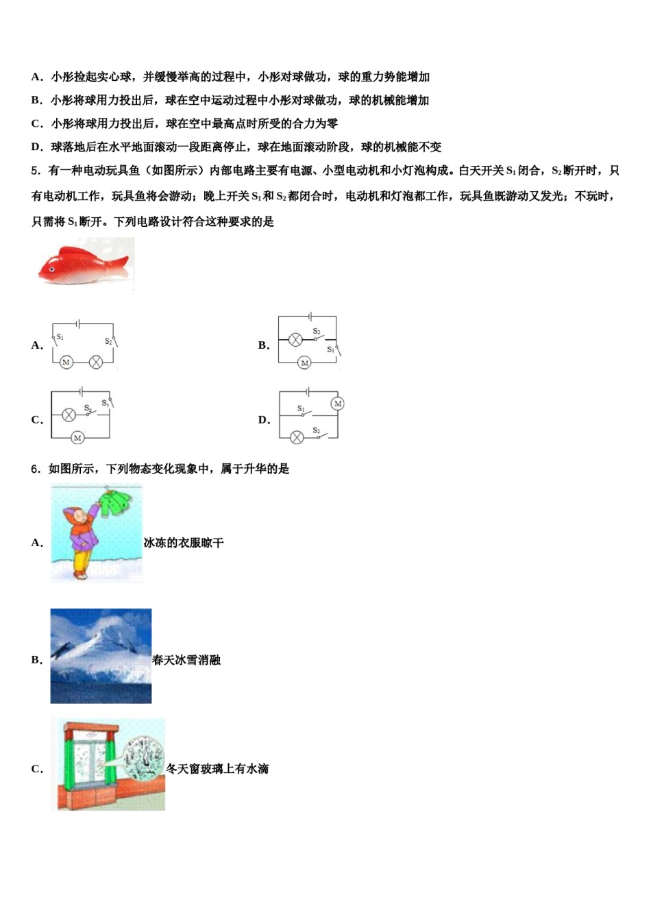 2023-2024学年河南省周口市项城市(正泰博文校中考适应性考试物理试题含解析.doc_第2页