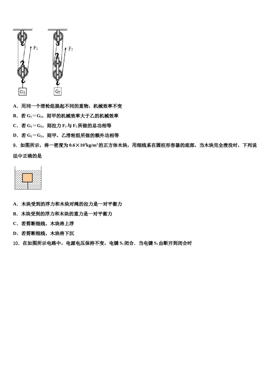 2023-2024学年河南省洛阳市五校联考中考物理押题卷含解析.doc_第3页