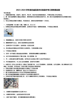 2023-2024学年湖北省宜昌市长阳县中考三模物理试题含解析.doc