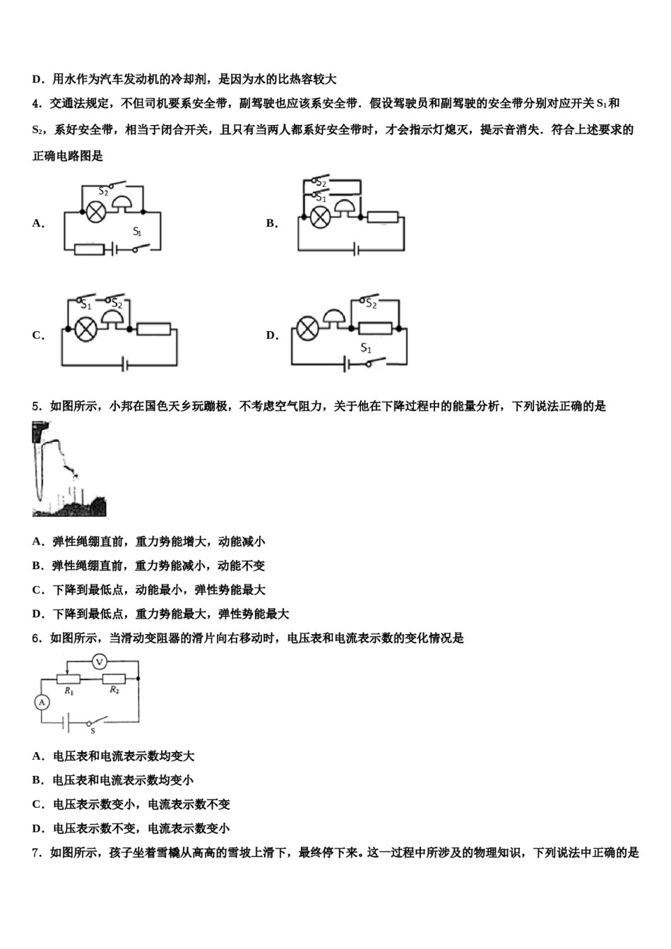 2023-2024学年辽宁省新宾县达标名校中考物理对点突破模拟试卷含解析.doc_第2页