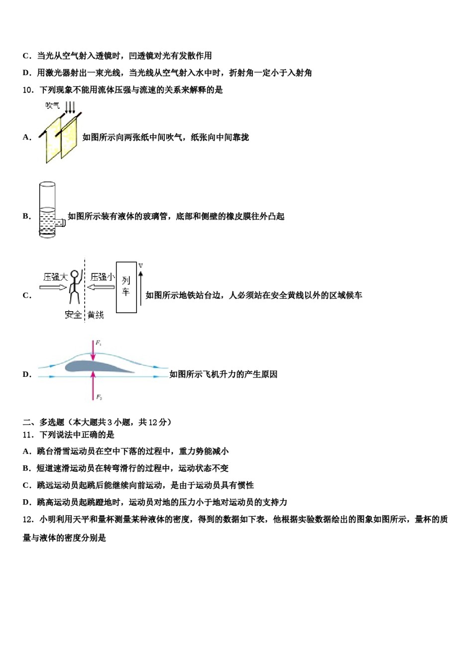 2024届【中考猜想】山东省济南市中考联考物理试卷含解析.doc_第3页