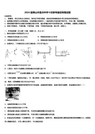 2024届佛山市重点中学十校联考最后物理试题含解析.doc