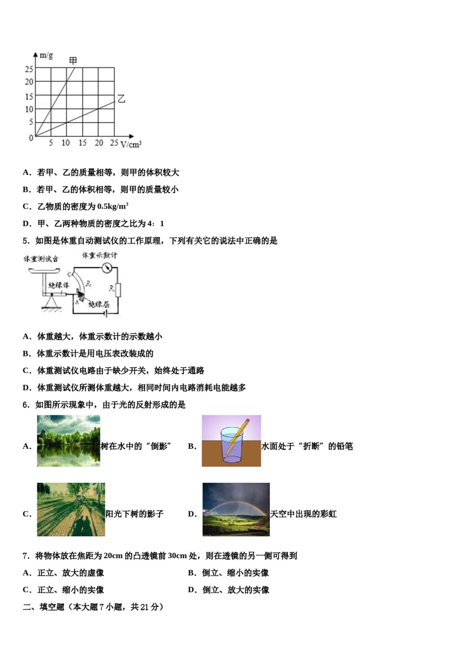 2024届山东省潍坊市青州市中考物理适应性模拟试题含解析.doc_第2页