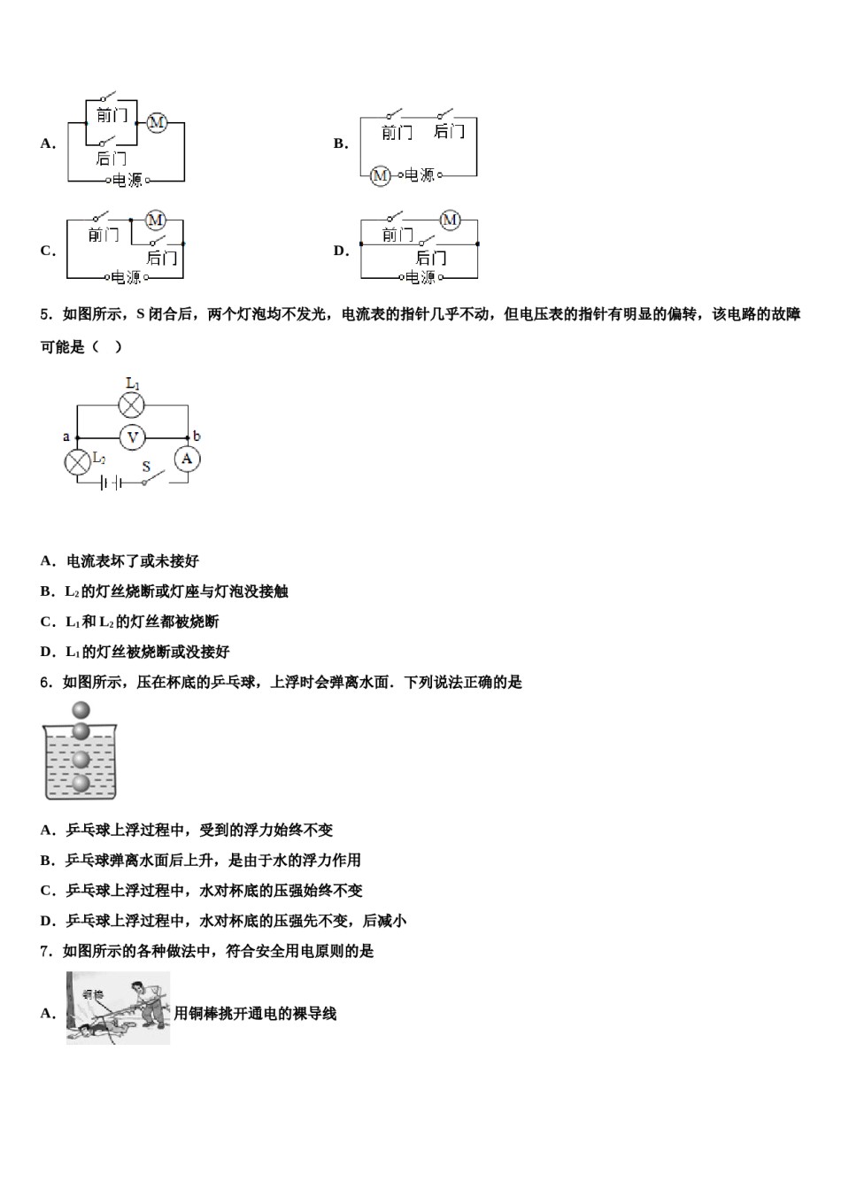2024届广东省北京师范大广州实验校中考物理押题卷含解析.doc_第2页