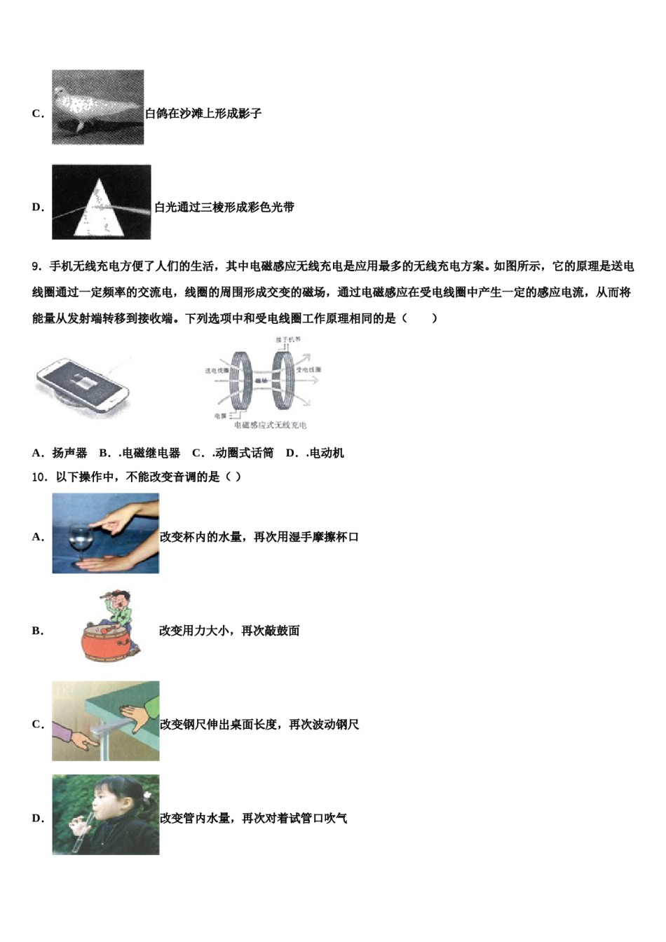 2024届广东省深圳市百合外国语校中考物理对点突破模拟试卷含解析.doc_第3页