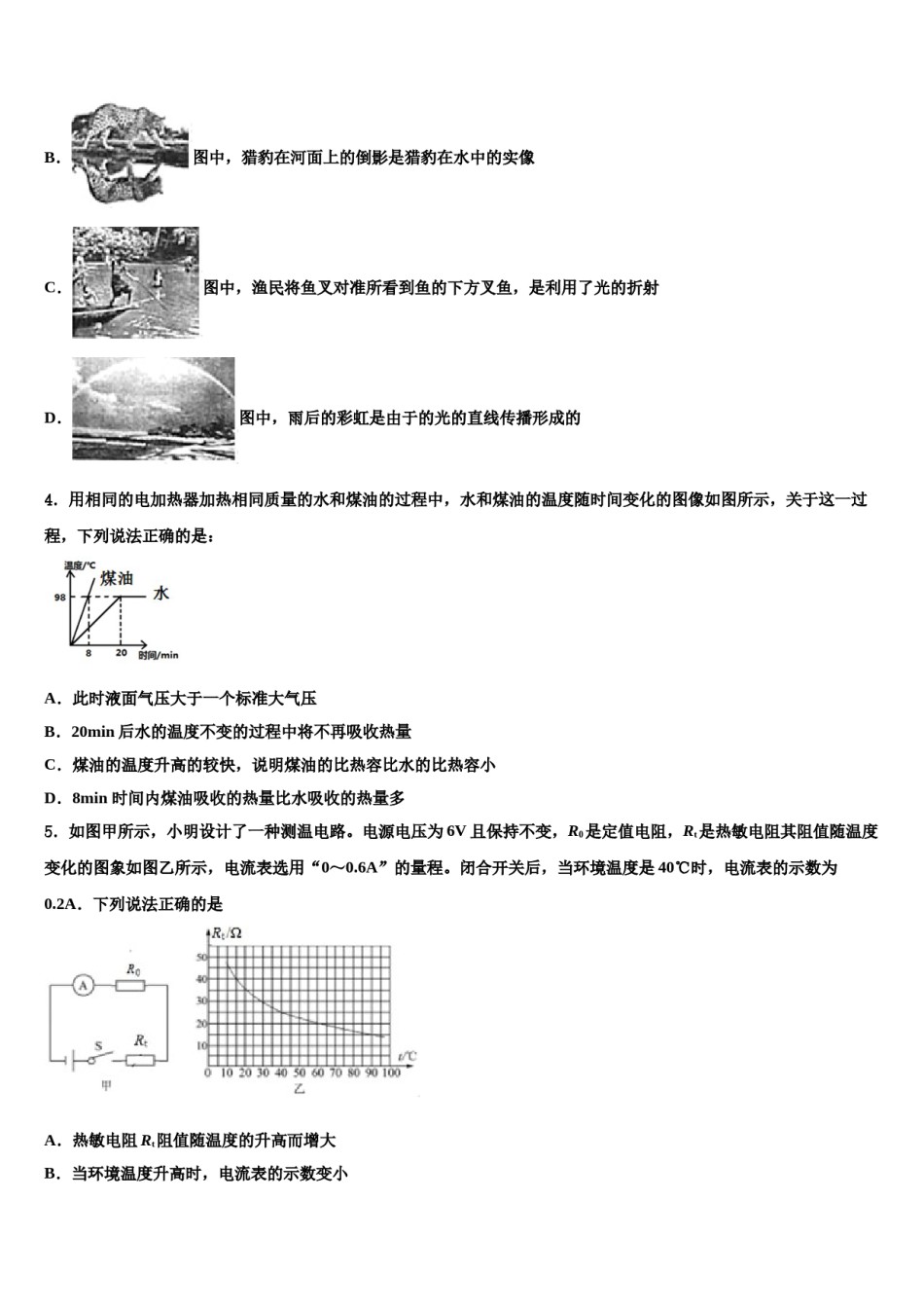 2024届广东省珠海市第十一中学中考试题猜想物理试卷含解析.doc_第2页