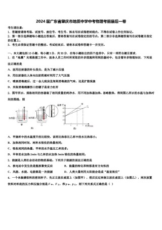 2024届广东省肇庆市地质中学中考物理考前最后一卷含解析.doc