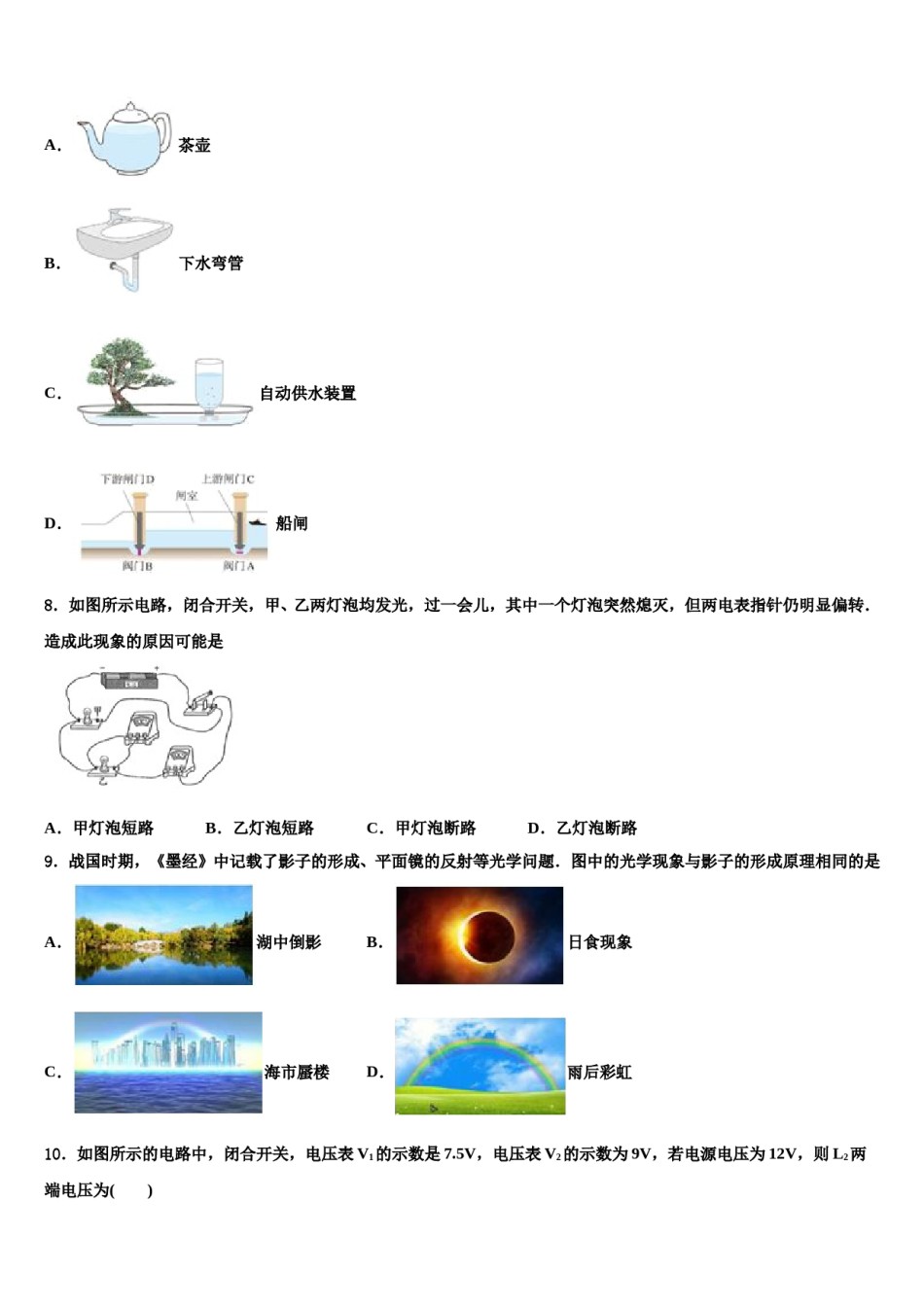 2024届广西南宁市武鸣区中考物理模试卷含解析.doc_第3页