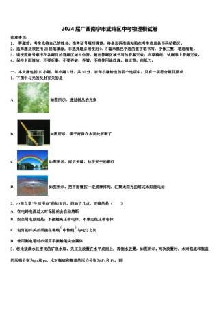 2024届广西南宁市武鸣区中考物理模试卷含解析.doc
