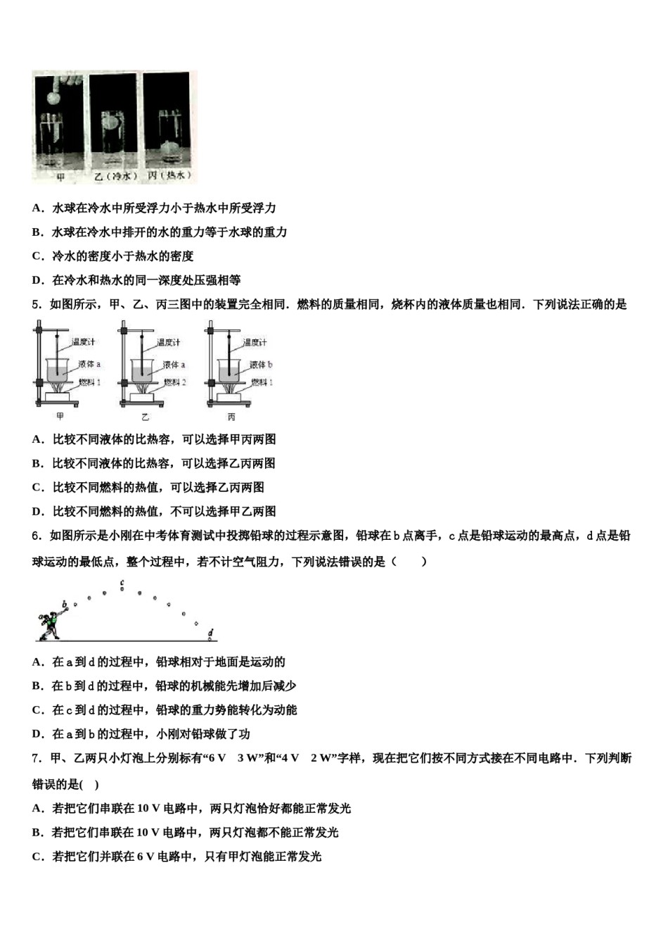 2024届江苏省扬州市教育科研究院重点达标名校中考联考物理试卷含解析.doc_第2页