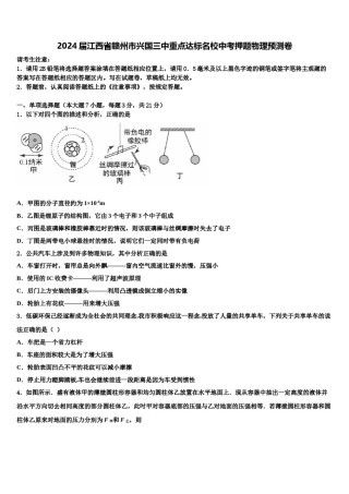 2024届江西省赣州市兴国三中重点达标名校中考押题物理预测卷含解析.doc