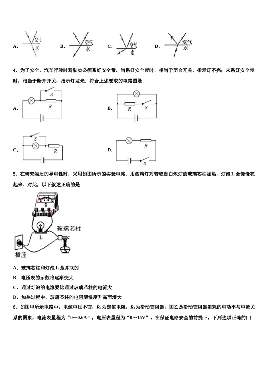 2024届湖南省郴州市临武县中考物理对点突破模拟试卷含解析.doc_第2页