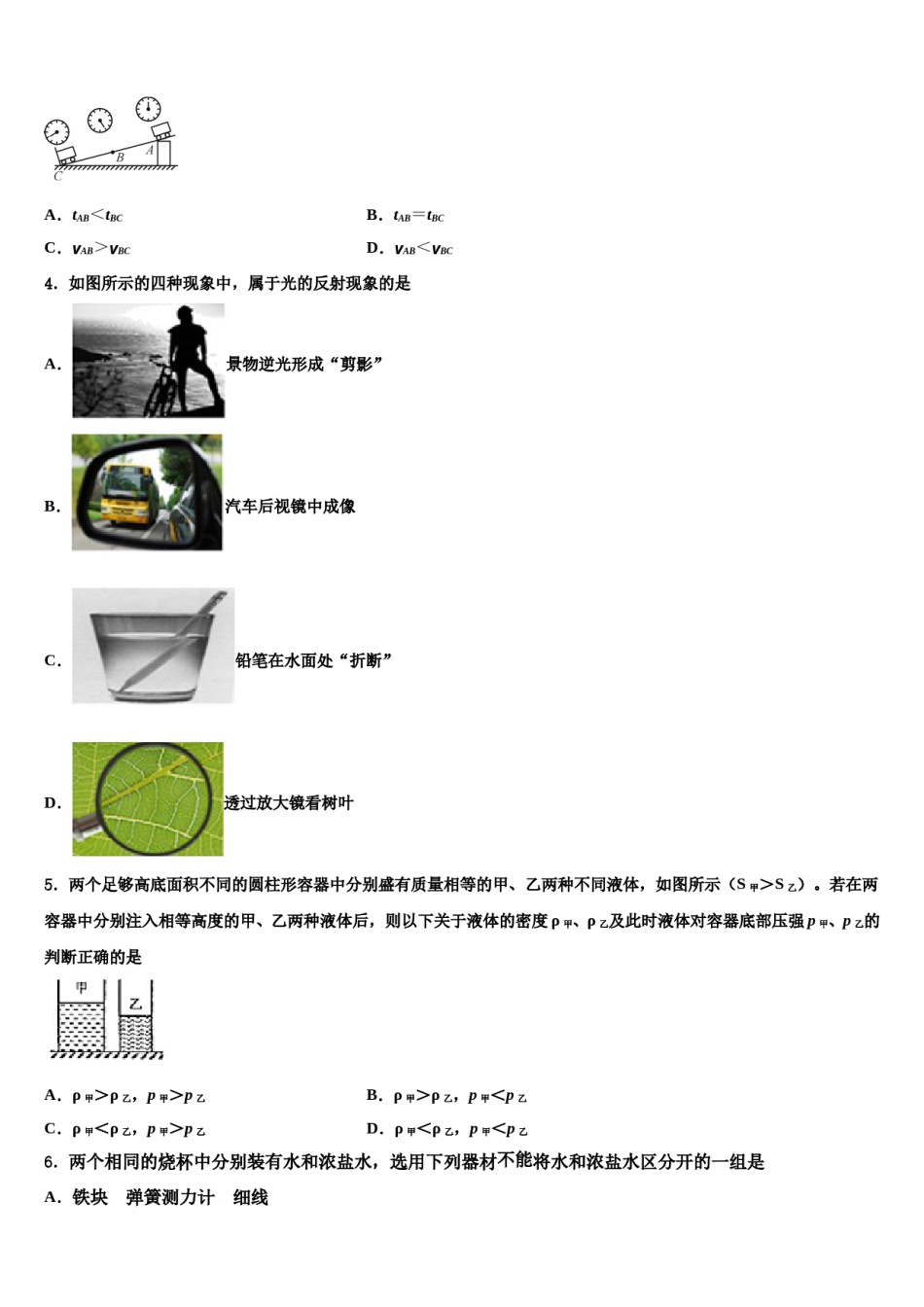 2024届湖南省长沙市开福区青竹湖湘一外国语校中考物理押题试卷含解析.doc_第2页