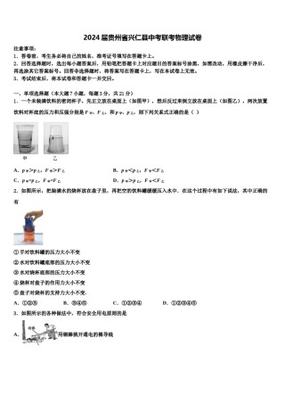2024届贵州省兴仁县中考联考物理试卷含解析.doc