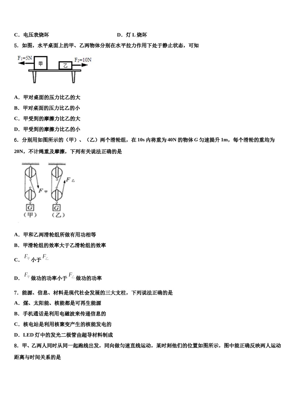 2024届黑龙江省鸡西市鸡东县中考物理押题试卷含解析.doc_第2页