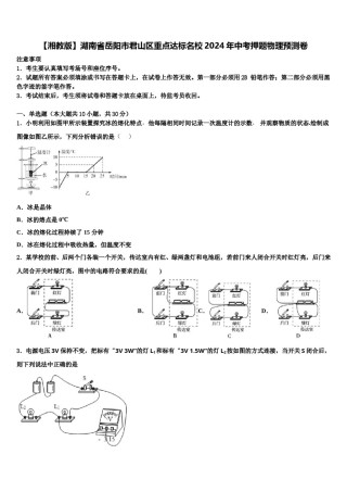 【湘教版】湖南省岳阳市君山区重点达标名校2024年中考押题物理预测卷含解析.doc