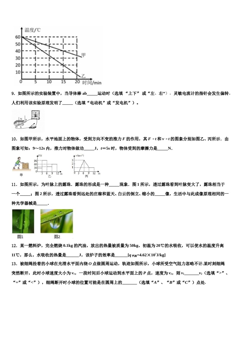 四川省南充市阆中学中学2024届中考试题猜想物理试卷含解析.doc_第3页