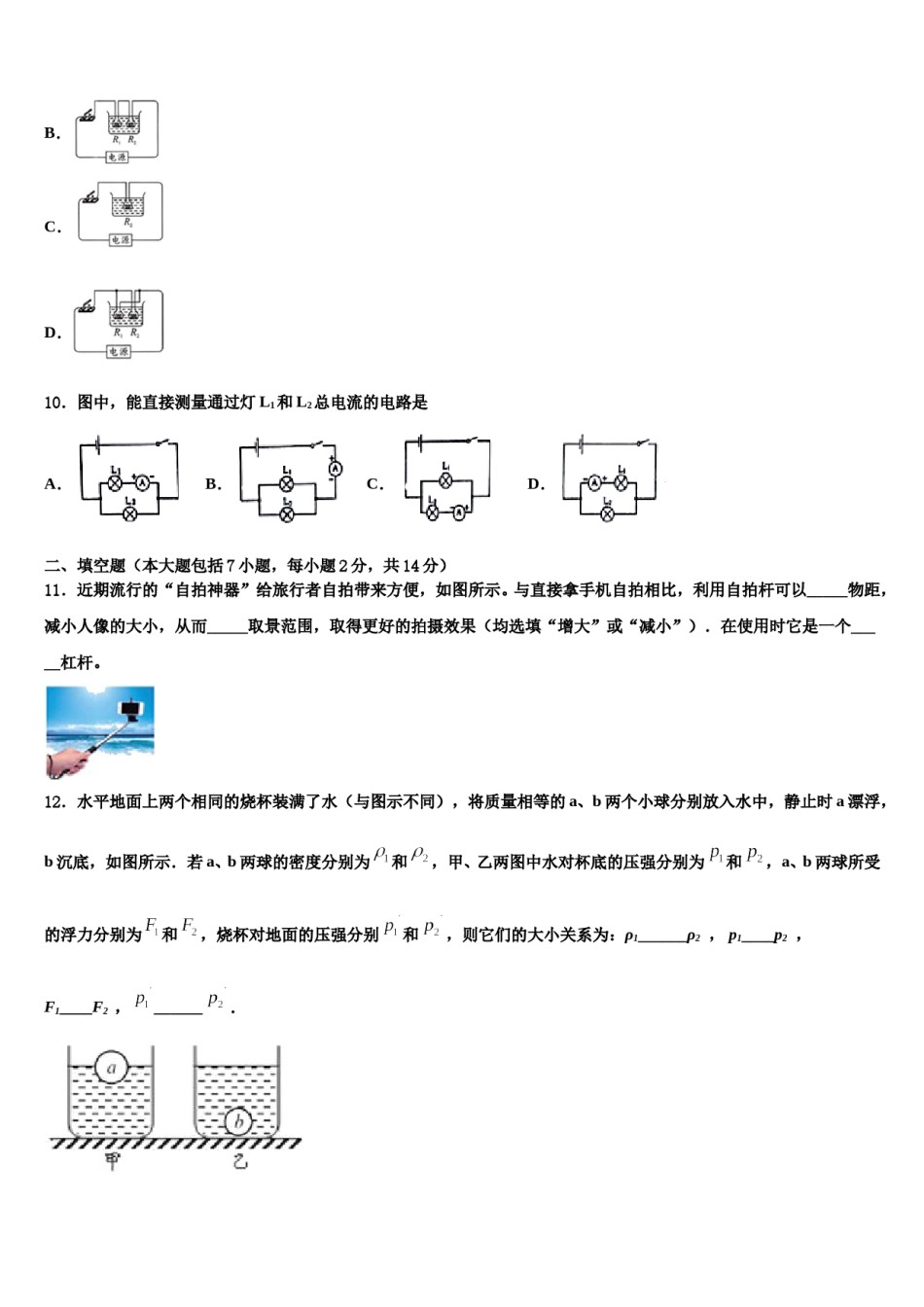 四川省成都市高新区重点名校2024年中考猜题物理试卷含解析.doc_第3页