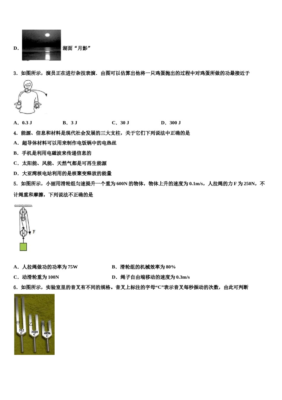 安徽省合肥市中学科大附中2024届中考联考物理试题含解析.doc_第2页