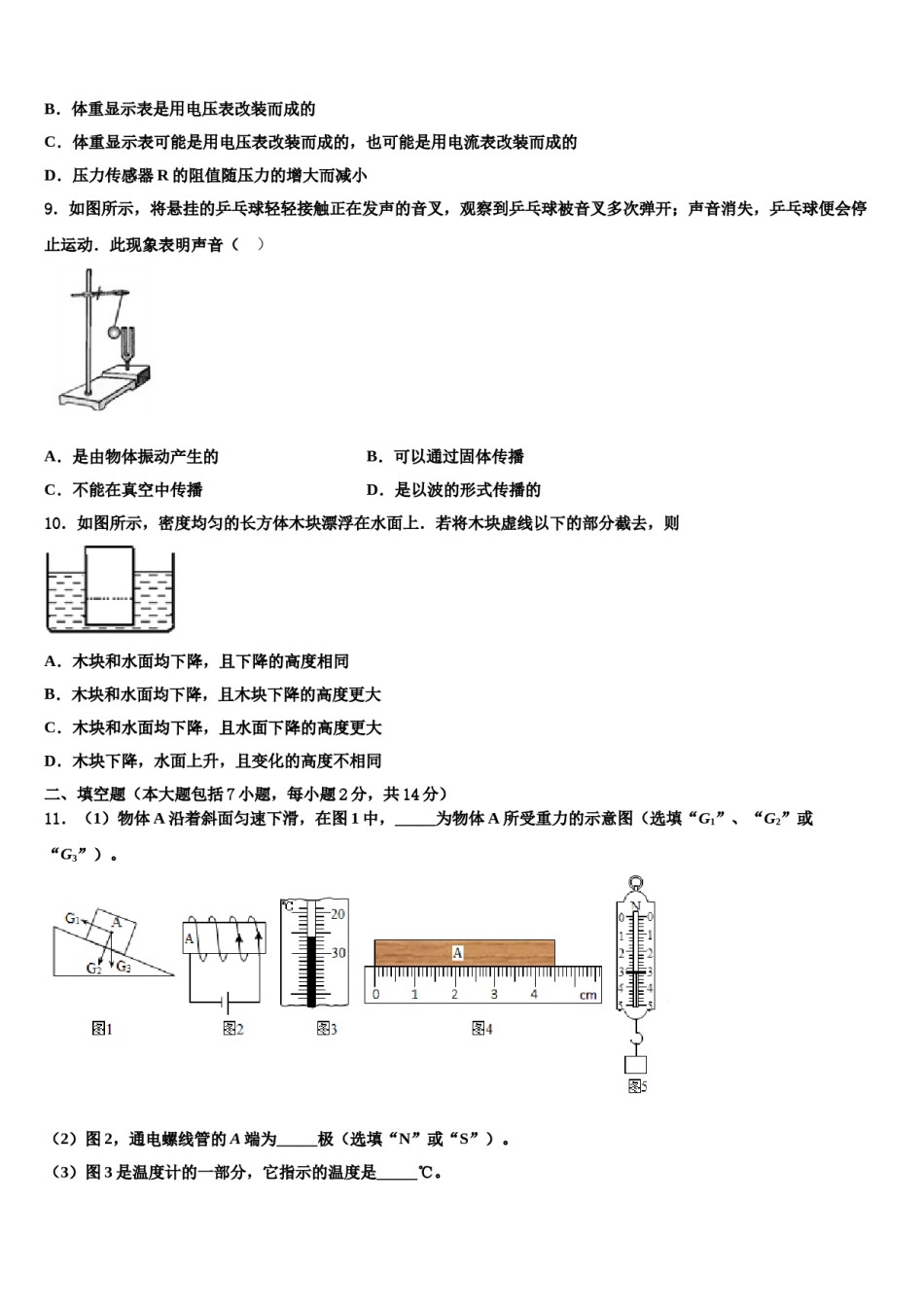 安阳市安阳一中学2024届中考冲刺卷物理试题含解析.doc_第3页