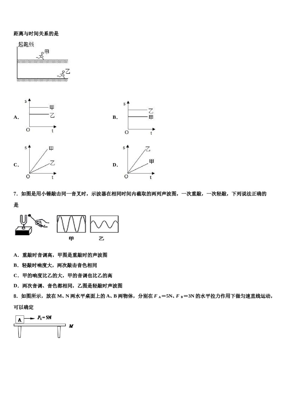 山东省牡丹区胡集中学2024年中考二模物理试题含解析.doc_第3页