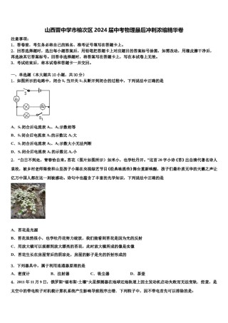 山西晋中学市榆次区2024届中考物理最后冲刺浓缩精华卷含解析.doc