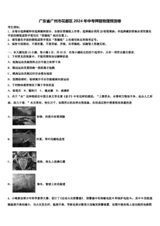 广东省广州市花都区2024年中考押题物理预测卷含解析.doc