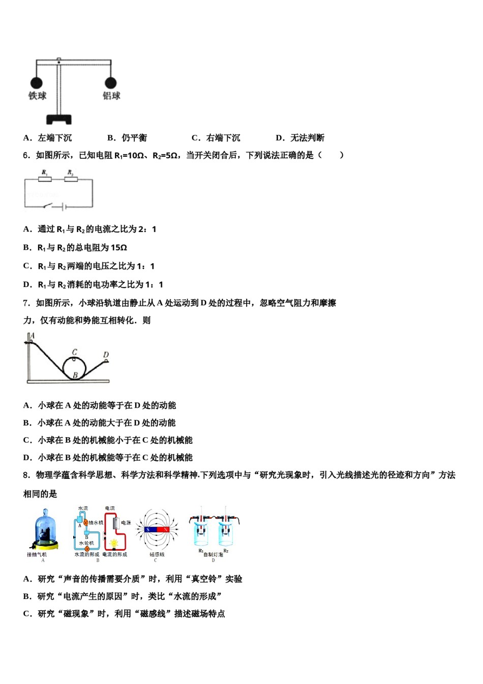 广东省惠州市惠东县达标名校2024届中考冲刺卷物理试题含解析.doc_第2页