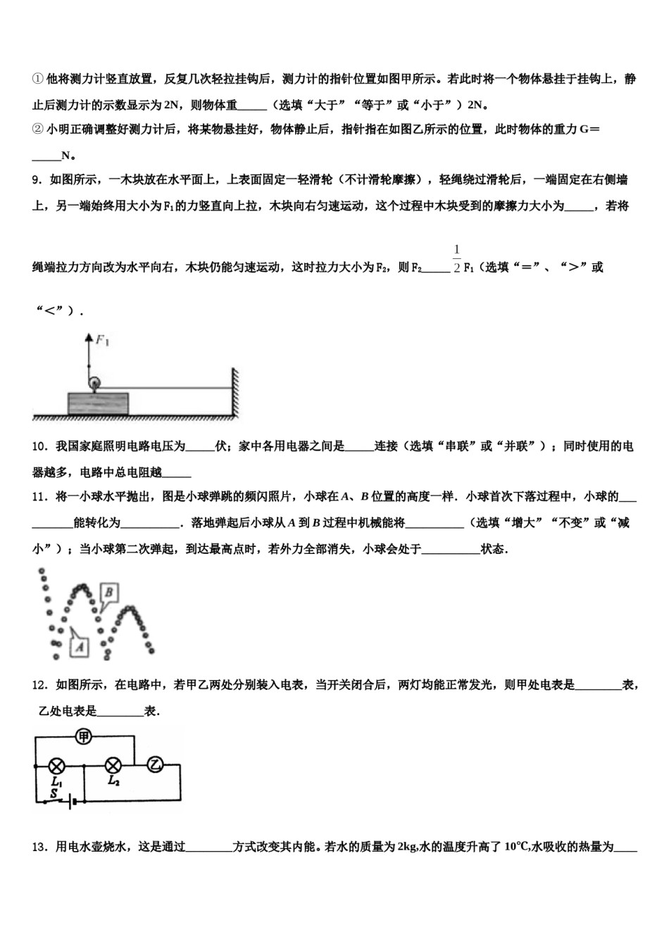 广东省惠州市惠阳区2024年中考冲刺卷物理试题含解析.doc_第3页