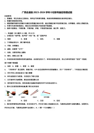 广西合浦县2023-2024学年十校联考最后物理试题含解析.doc