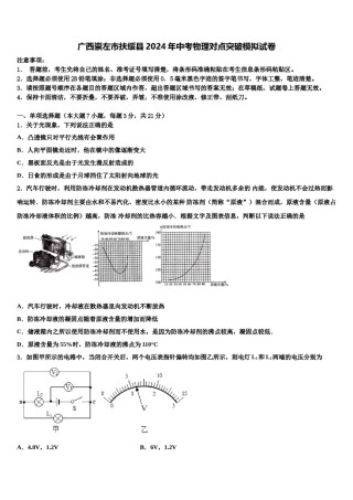 广西崇左市扶绥县2024年中考物理对点突破模拟试卷含解析.doc