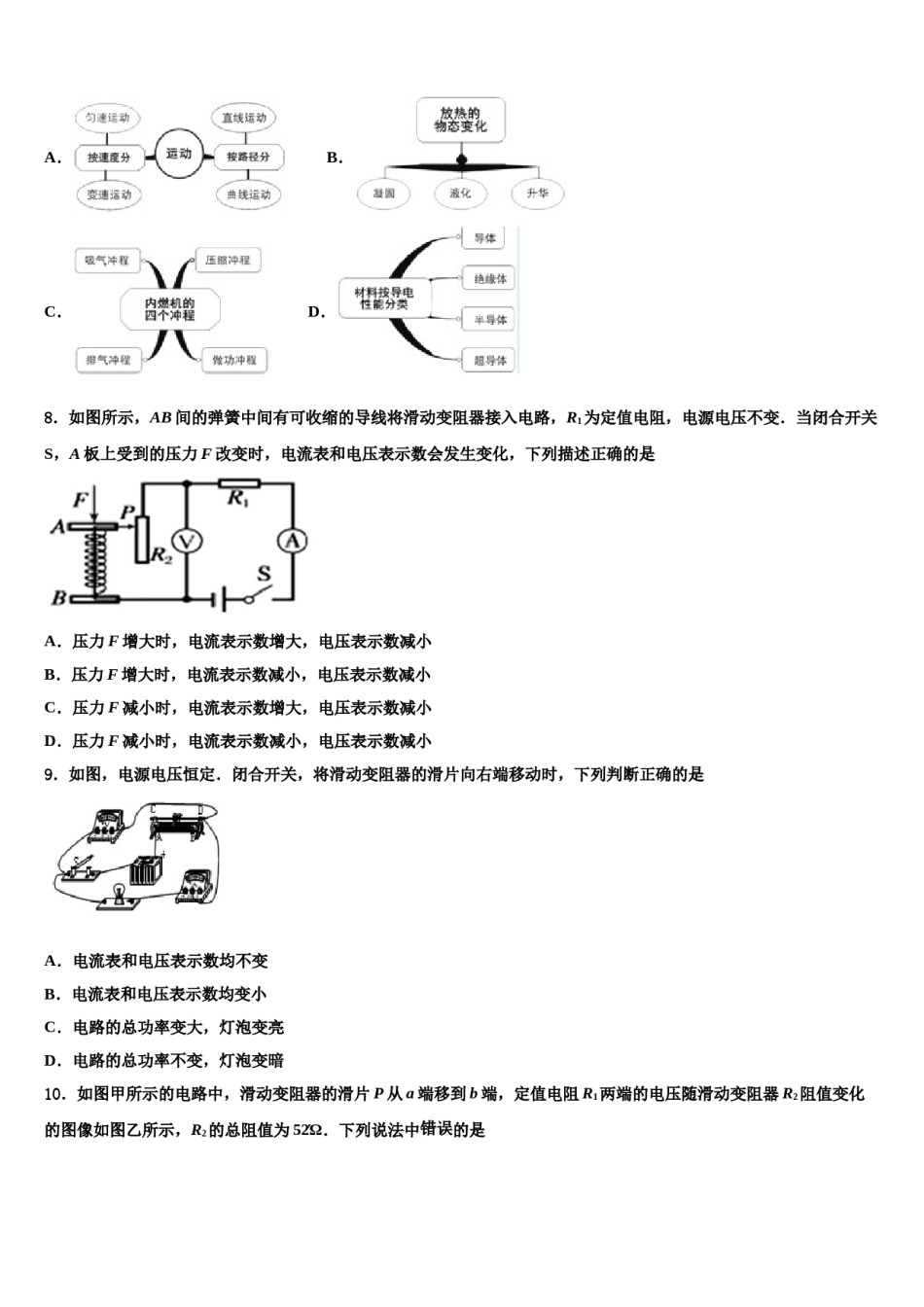建湖实中教育集团达标名校2023-2024学年毕业升学考试模拟卷物理卷含解析.doc_第3页