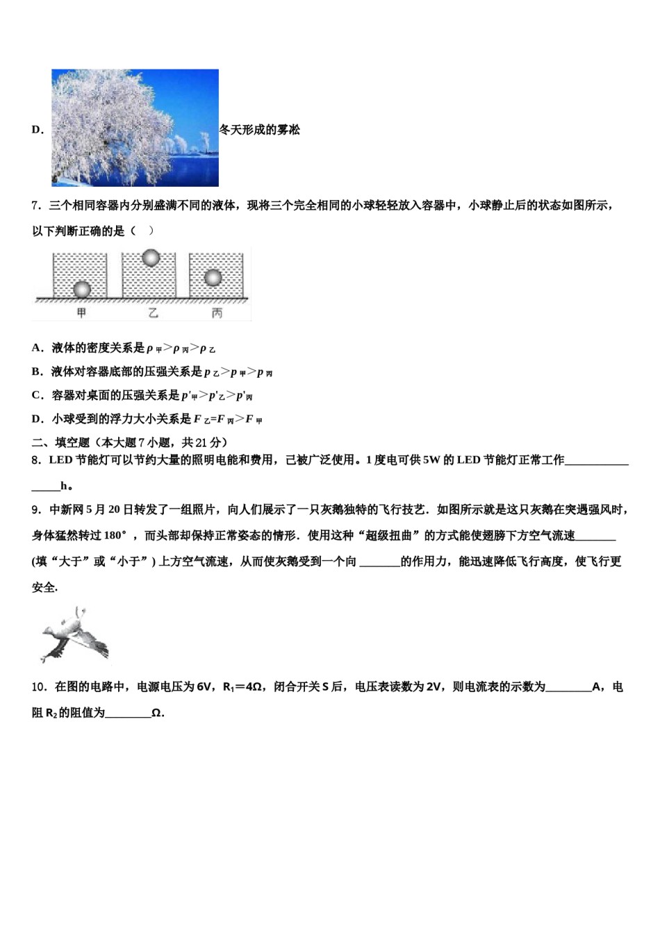 江苏省东台市第七联盟2024届中考冲刺卷物理试题含解析.doc_第3页