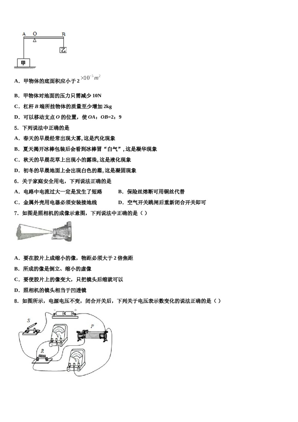 江苏省南京市溧水区2024年中考冲刺卷物理试题含解析.doc_第2页