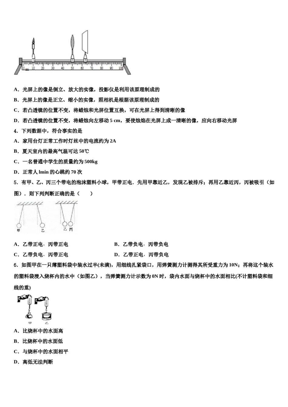 江苏省徐州市部分校2024年中考冲刺卷物理试题含解析.doc_第2页
