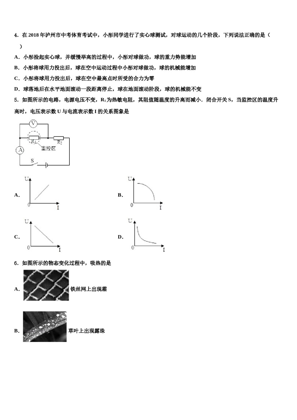 江苏省海安八校2023-2024学年中考物理模拟试题含解析.doc_第2页
