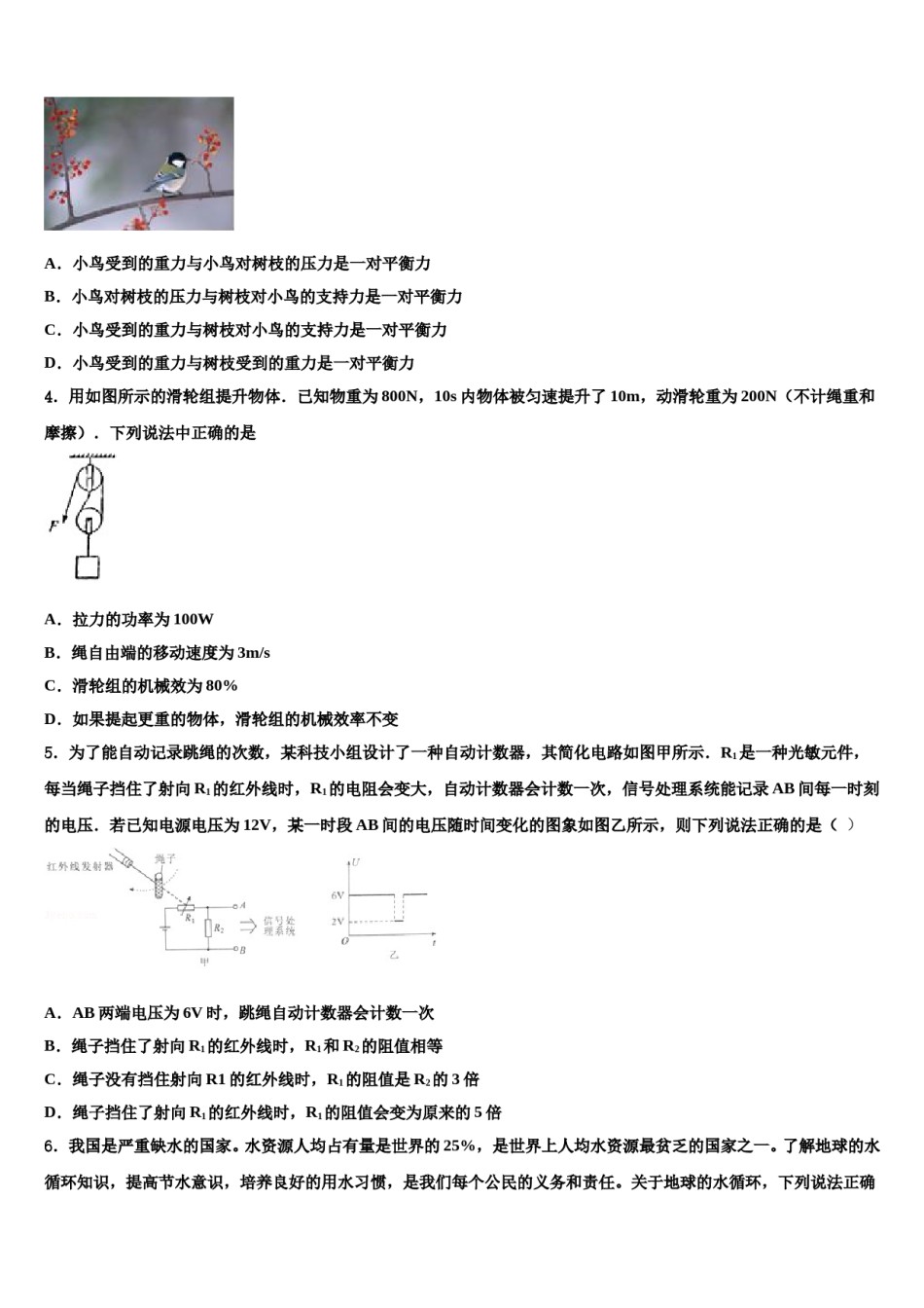 海南省海口市秀英区市级名校2024届中考物理猜题卷含解析.doc_第2页