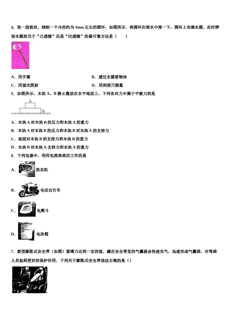 湖北省武汉大附中2024年中考二模物理试题含解析.doc_第2页