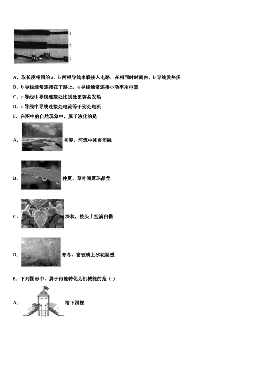 湖北省武汉市蔡甸区达标名校2023-2024学年中考物理四模试卷含解析.doc_第2页