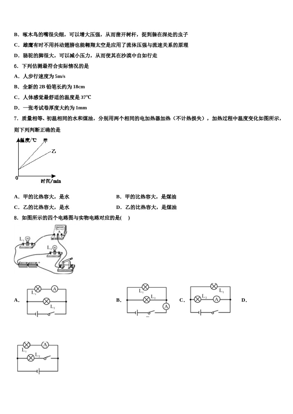 湖南省新化县2024届中考物理适应性模拟试题含解析.doc_第2页
