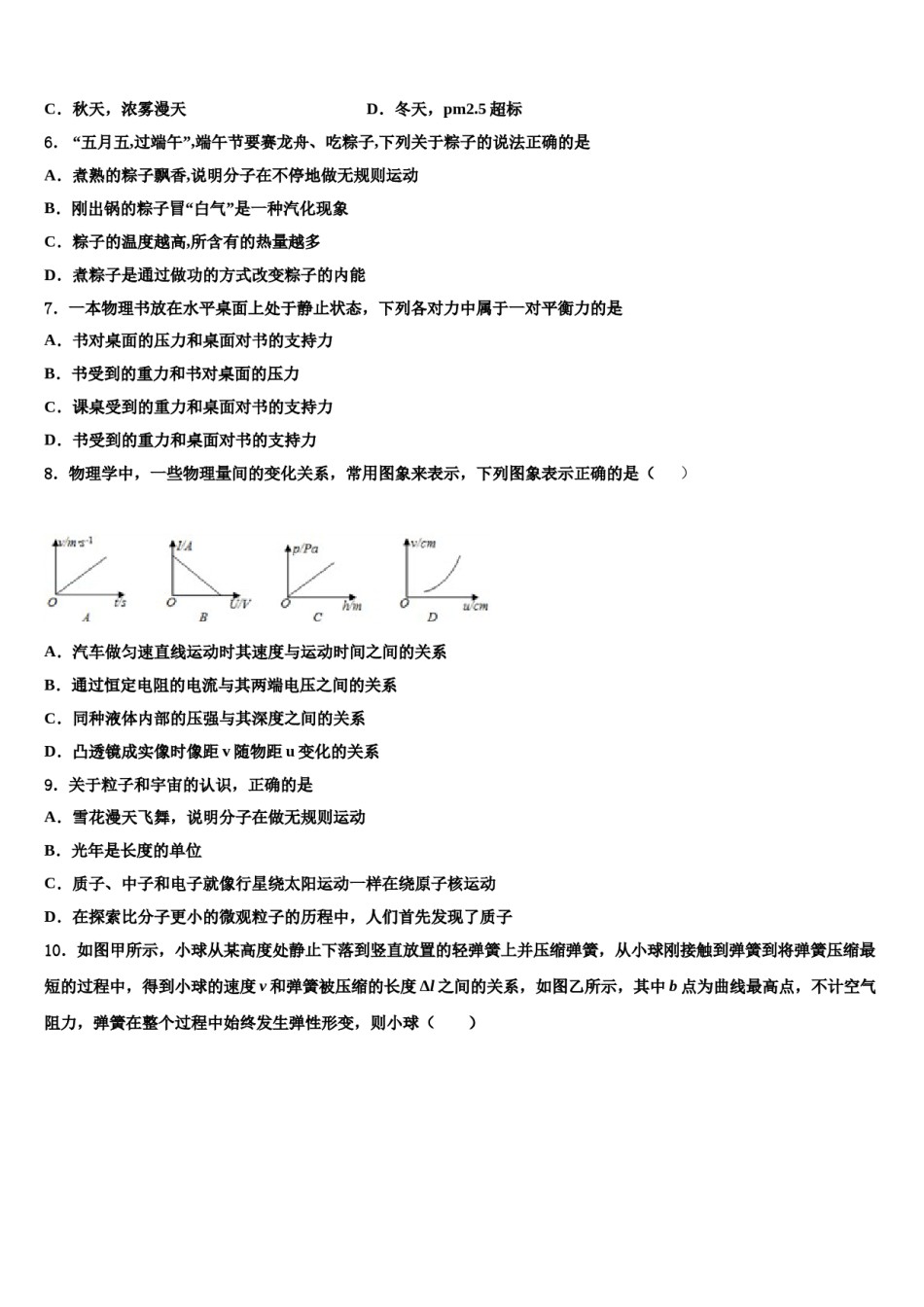湖南省邵阳县黄亭市镇中学2024年中考物理押题卷含解析.doc_第2页