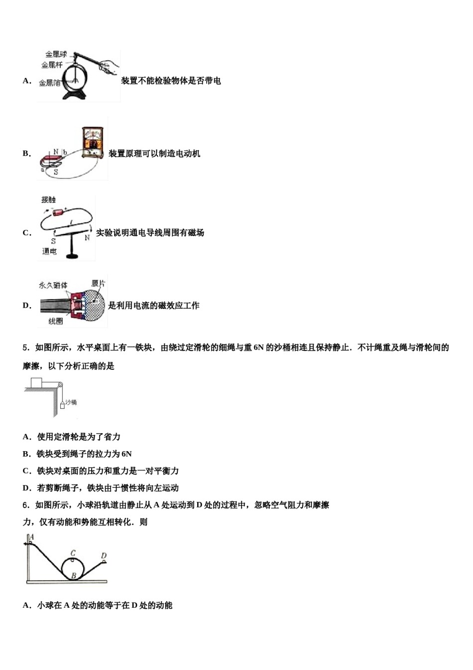 湖南省隆回县2024届中考物理押题卷含解析.doc_第2页