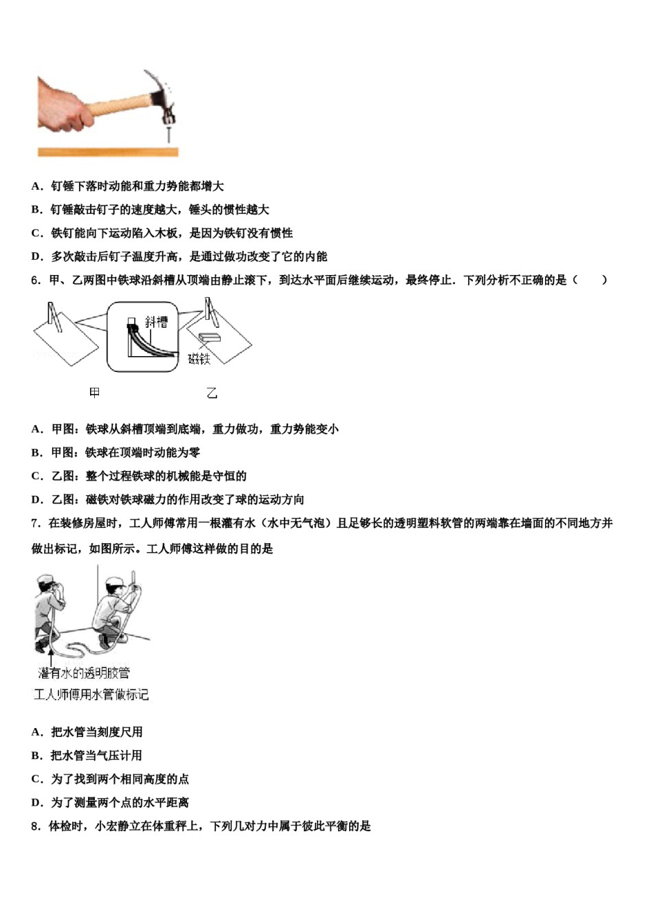 辽宁省本溪市达标名校2024年中考物理对点突破模拟试卷含解析.doc_第2页