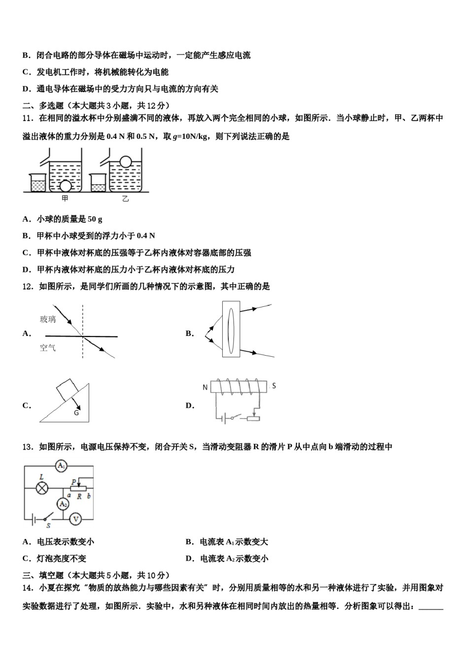重庆市兼善教育集团2024届中考物理仿真试卷含解析.doc_第3页