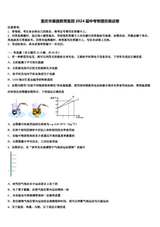 重庆市兼善教育集团2024届中考物理仿真试卷含解析.doc
