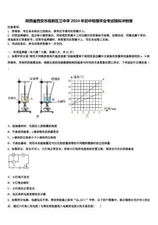 陕西省西安市高新区三中学2024年初中物理毕业考试模拟冲刺卷含解析.doc