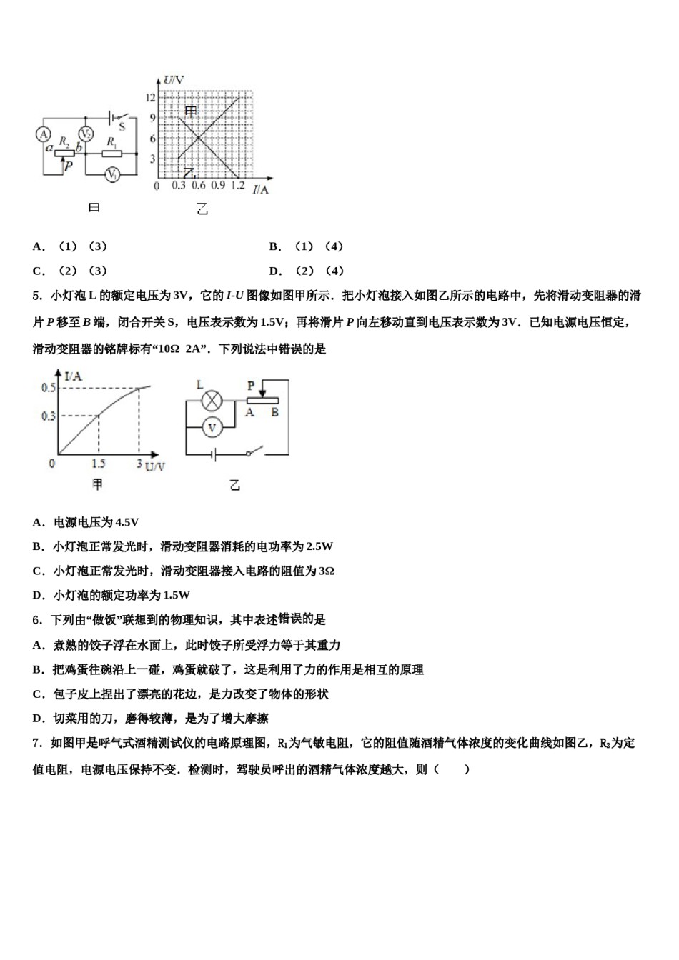 驻马店市2024届中考物理模拟精编试卷含解析.doc_第2页